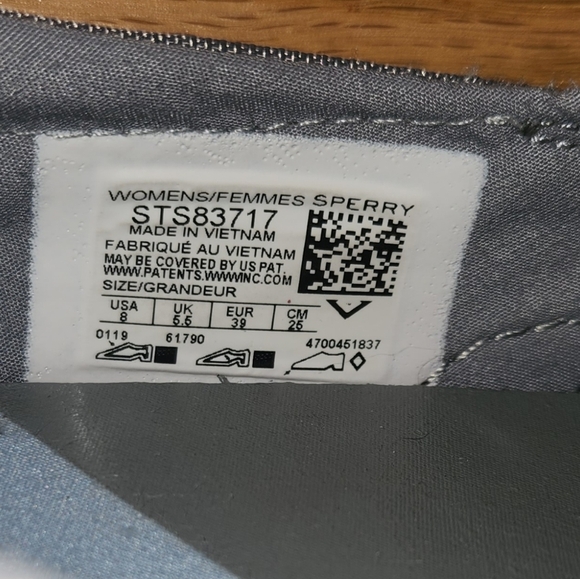 Sperry Dec Shoes Grey Blue Size 8 - Picture 7 of 8